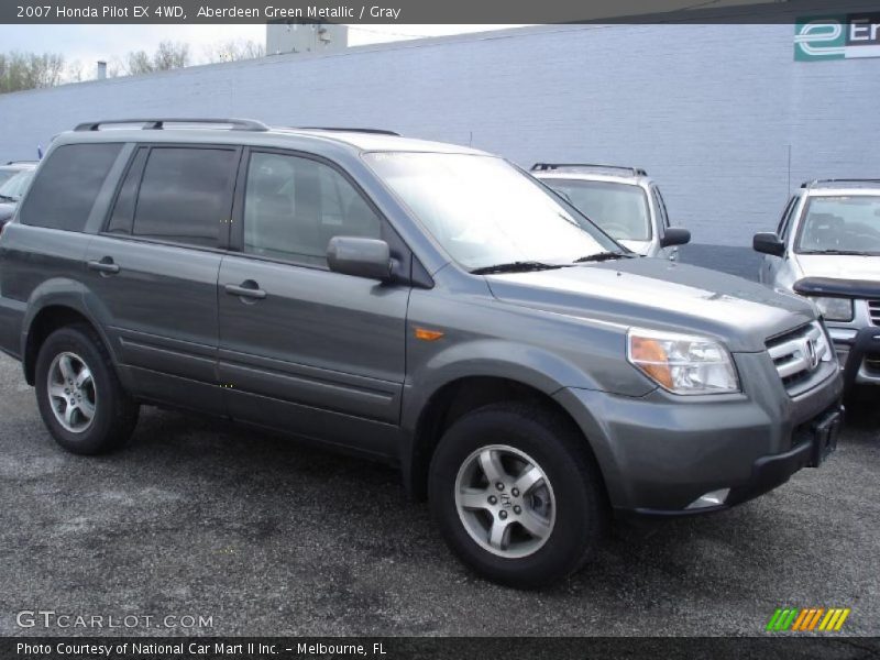 Aberdeen Green Metallic / Gray 2007 Honda Pilot EX 4WD
