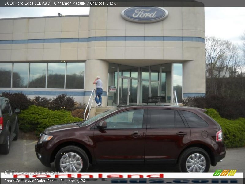 Cinnamon Metallic / Charcoal Black 2010 Ford Edge SEL AWD