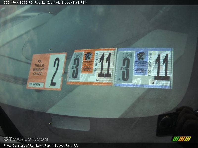 Black / Dark Flint 2004 Ford F150 FX4 Regular Cab 4x4