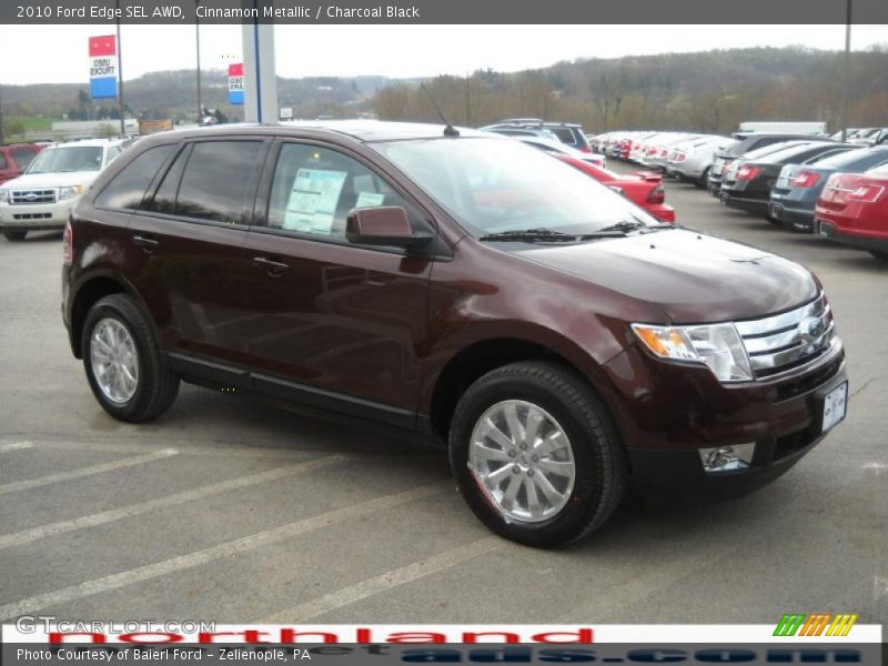 Cinnamon Metallic / Charcoal Black 2010 Ford Edge SEL AWD