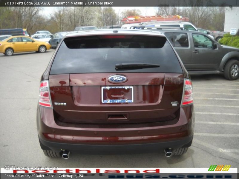 Cinnamon Metallic / Charcoal Black 2010 Ford Edge SEL AWD