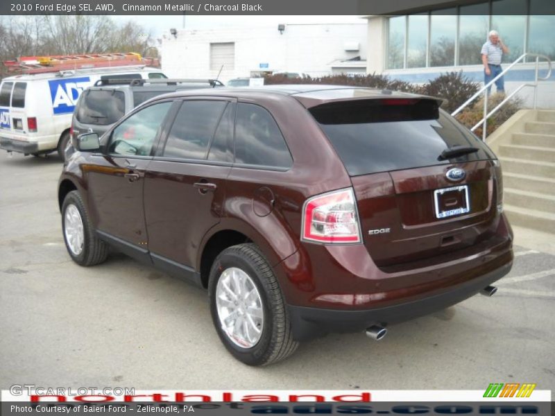 Cinnamon Metallic / Charcoal Black 2010 Ford Edge SEL AWD