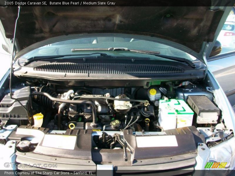 Butane Blue Pearl / Medium Slate Gray 2005 Dodge Caravan SE