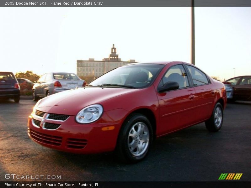 Flame Red / Dark Slate Gray 2005 Dodge Neon SXT