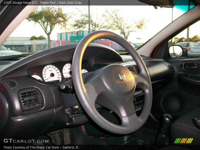 Flame Red / Dark Slate Gray 2005 Dodge Neon SXT