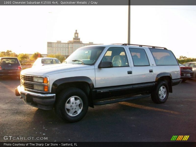 Quicksilver Metallic / Gray 1993 Chevrolet Suburban K1500 4x4