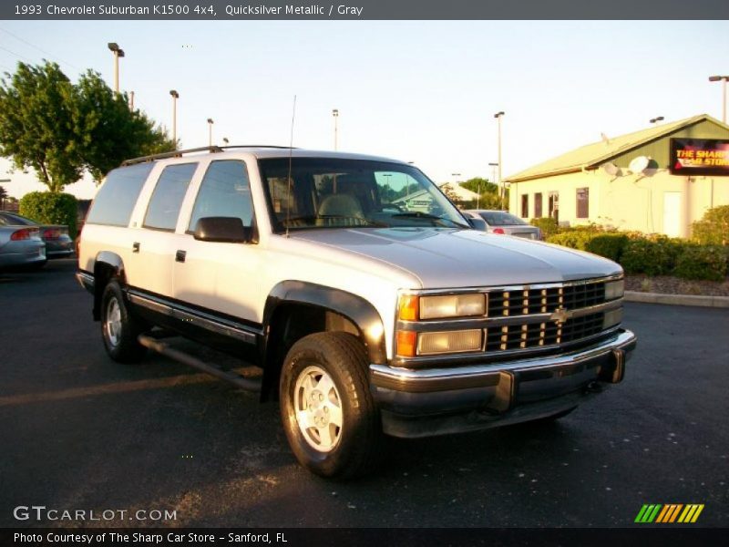 Quicksilver Metallic / Gray 1993 Chevrolet Suburban K1500 4x4