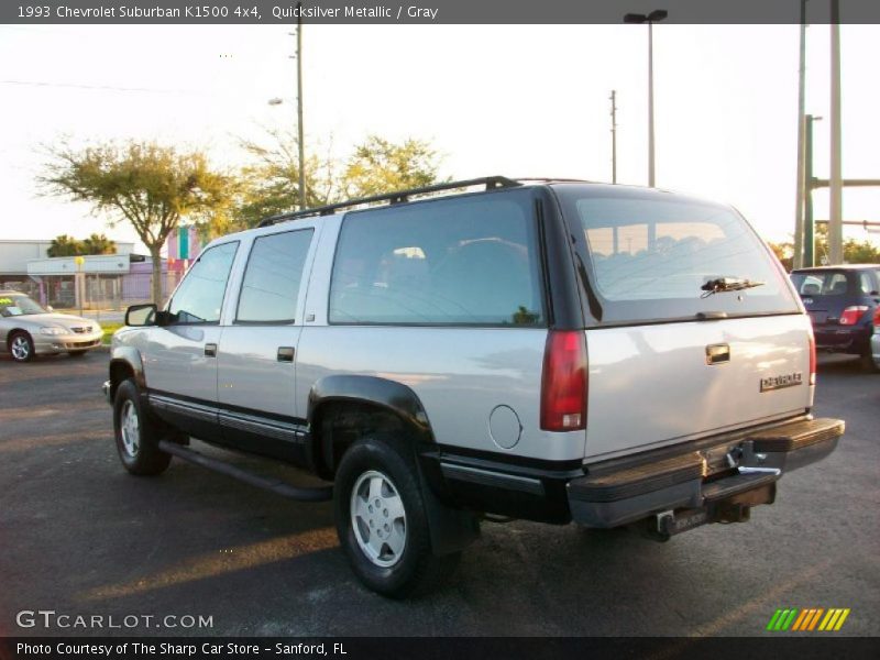 Quicksilver Metallic / Gray 1993 Chevrolet Suburban K1500 4x4