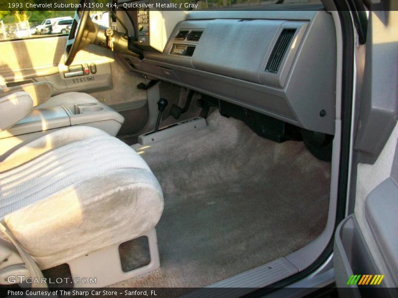 Quicksilver Metallic / Gray 1993 Chevrolet Suburban K1500 4x4