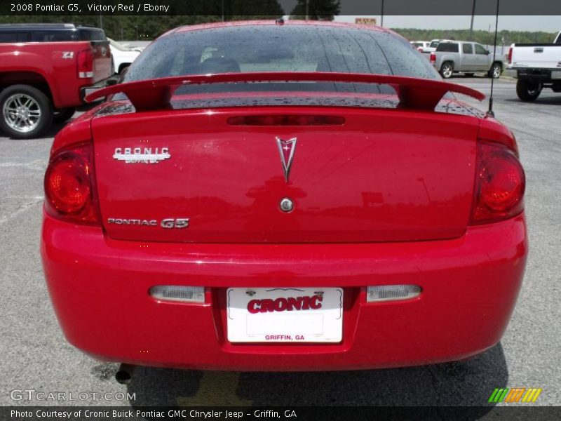 Victory Red / Ebony 2008 Pontiac G5