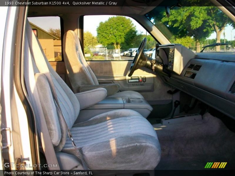 Quicksilver Metallic / Gray 1993 Chevrolet Suburban K1500 4x4