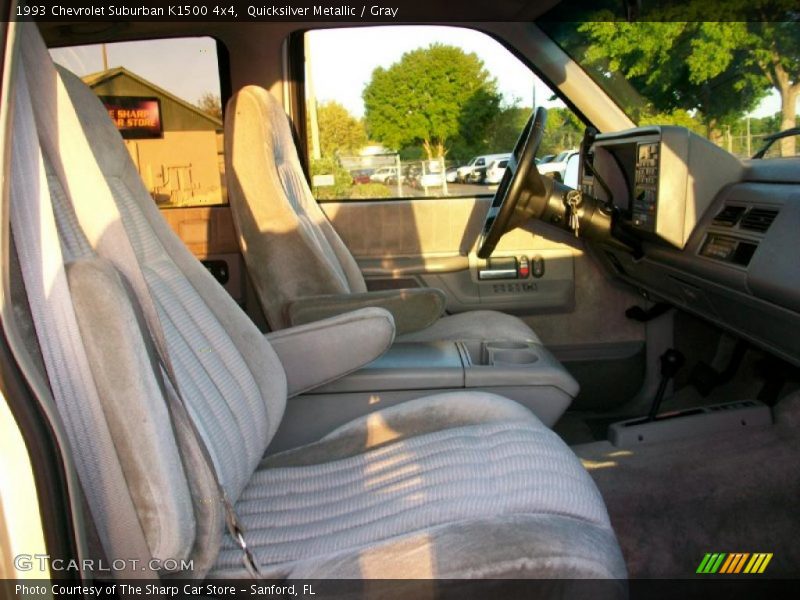 Quicksilver Metallic / Gray 1993 Chevrolet Suburban K1500 4x4