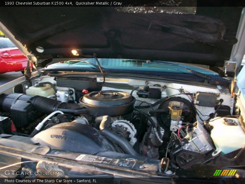 Quicksilver Metallic / Gray 1993 Chevrolet Suburban K1500 4x4