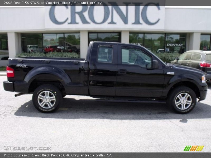 Black / Medium Flint Grey 2008 Ford F150 STX SuperCab 4x4