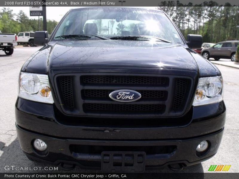 Black / Medium Flint Grey 2008 Ford F150 STX SuperCab 4x4