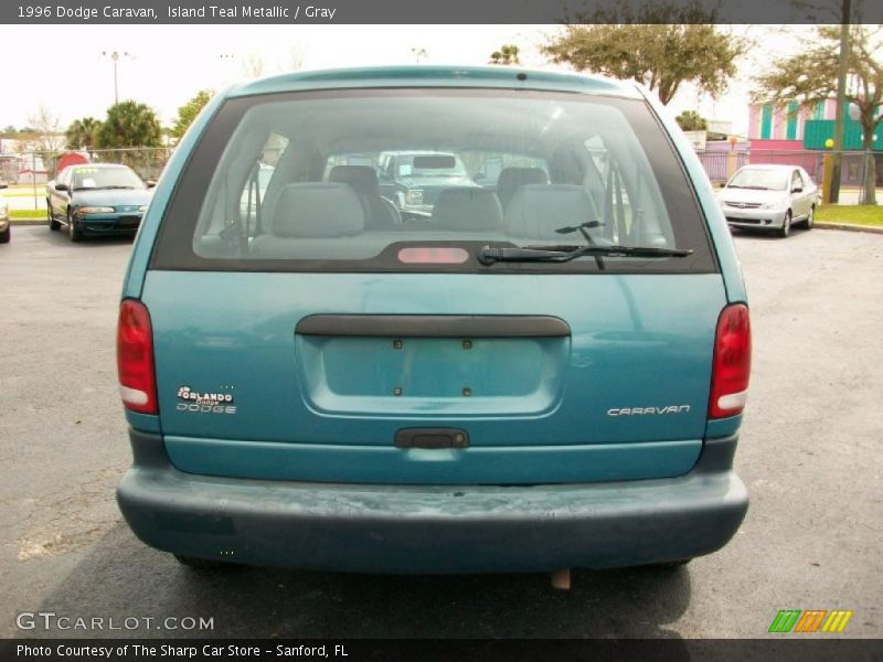 Island Teal Metallic / Gray 1996 Dodge Caravan