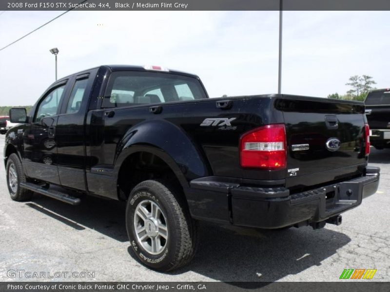 Black / Medium Flint Grey 2008 Ford F150 STX SuperCab 4x4