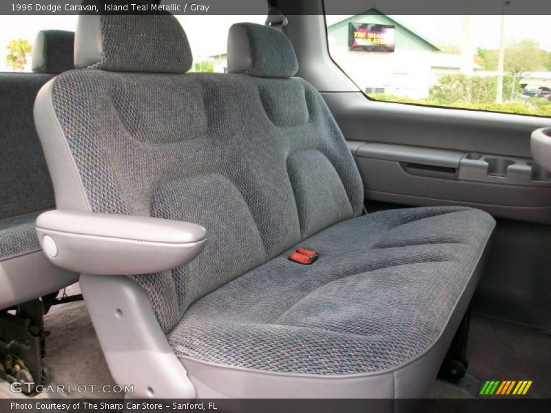 Island Teal Metallic / Gray 1996 Dodge Caravan