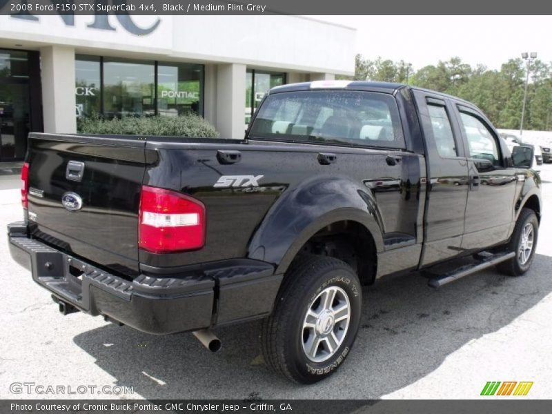 Black / Medium Flint Grey 2008 Ford F150 STX SuperCab 4x4