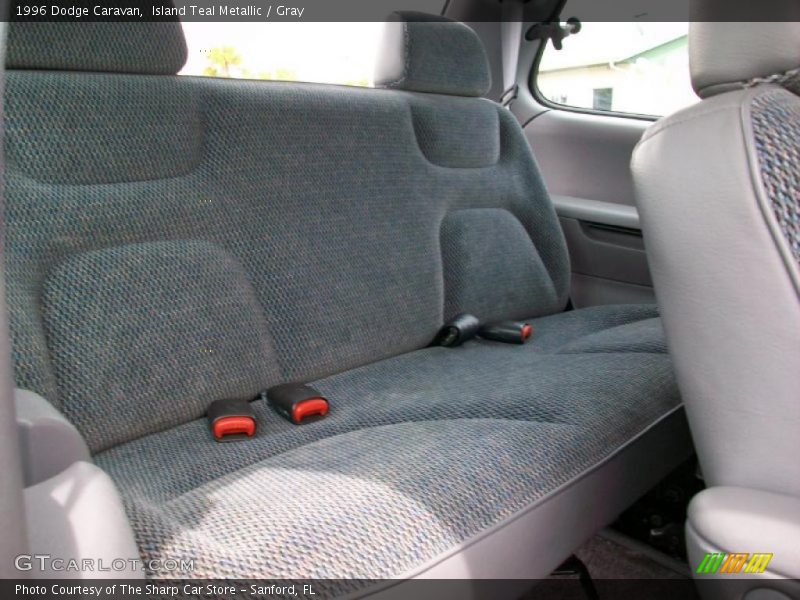 Island Teal Metallic / Gray 1996 Dodge Caravan