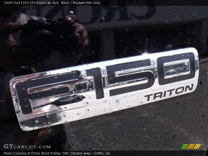 Black / Medium Flint Grey 2008 Ford F150 STX SuperCab 4x4