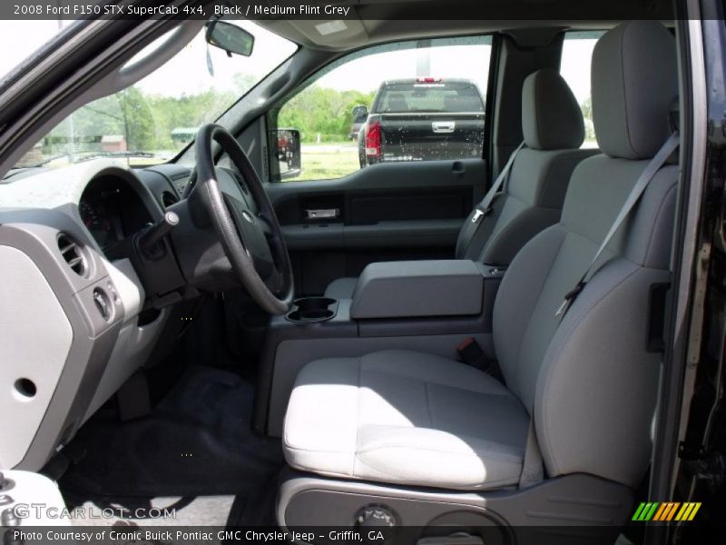 Black / Medium Flint Grey 2008 Ford F150 STX SuperCab 4x4