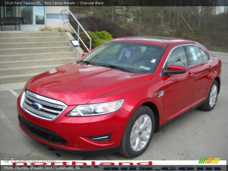 Red Candy Metallic / Charcoal Black 2010 Ford Taurus SEL