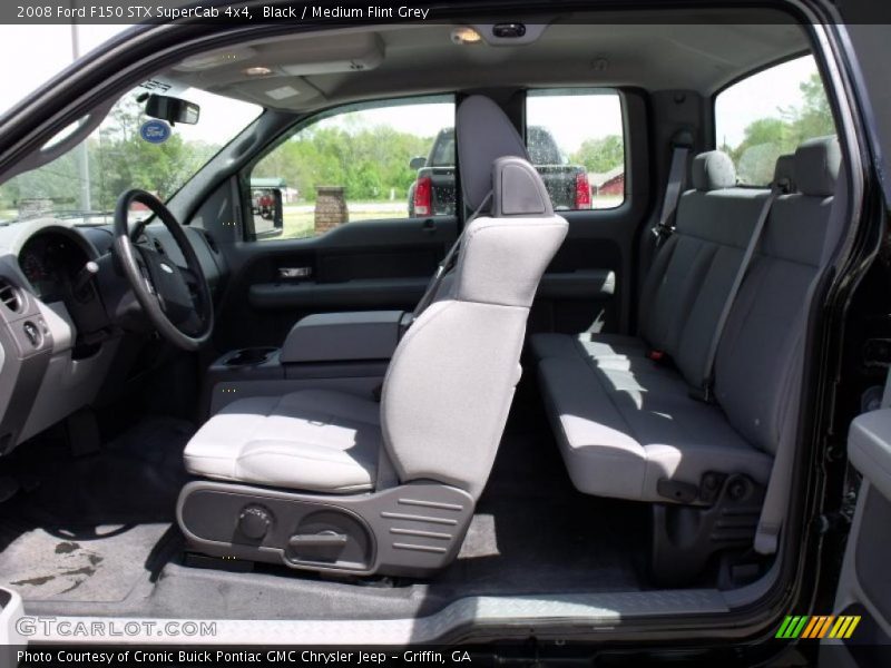 Black / Medium Flint Grey 2008 Ford F150 STX SuperCab 4x4
