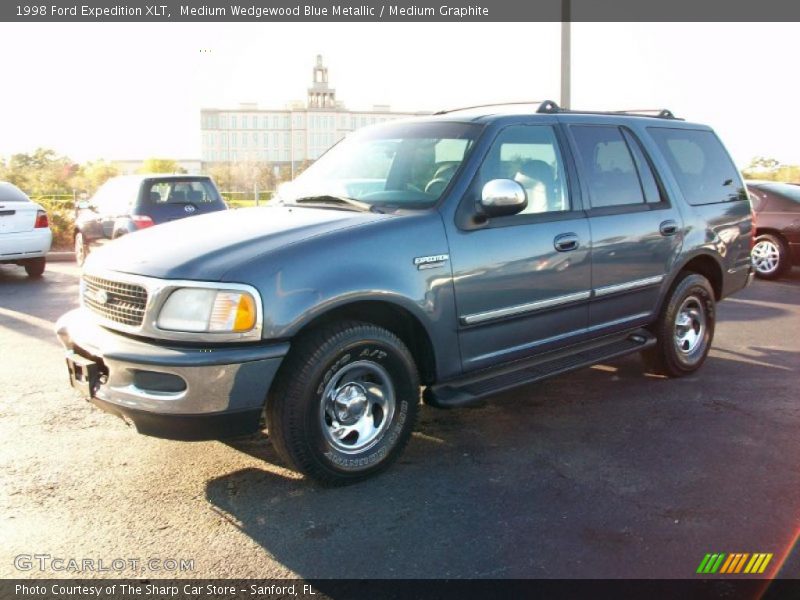 Medium Wedgewood Blue Metallic / Medium Graphite 1998 Ford Expedition XLT