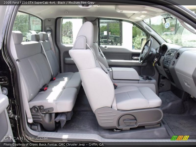 Black / Medium Flint Grey 2008 Ford F150 STX SuperCab 4x4