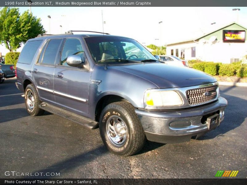 Medium Wedgewood Blue Metallic / Medium Graphite 1998 Ford Expedition XLT