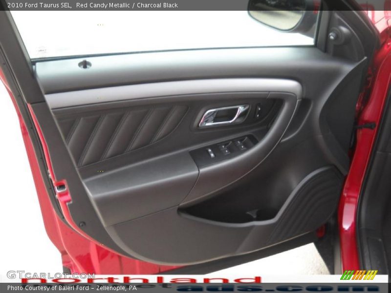Red Candy Metallic / Charcoal Black 2010 Ford Taurus SEL