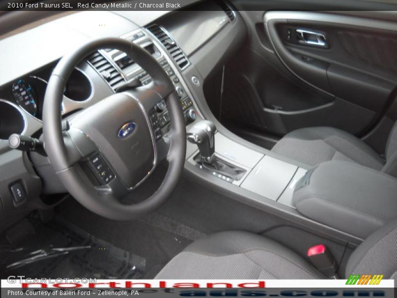 Red Candy Metallic / Charcoal Black 2010 Ford Taurus SEL