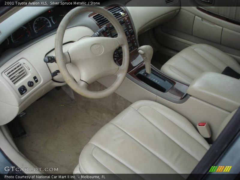 Silver Spruce Metallic / Stone 2001 Toyota Avalon XLS