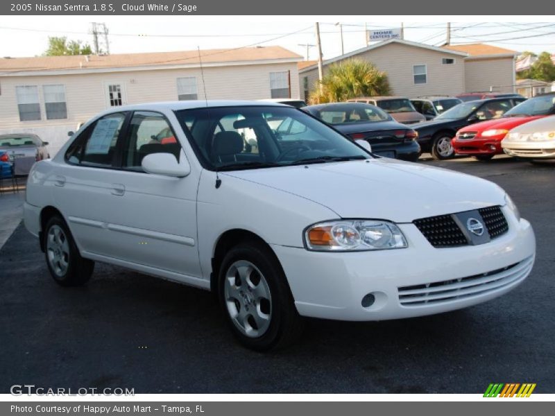 Cloud White / Sage 2005 Nissan Sentra 1.8 S