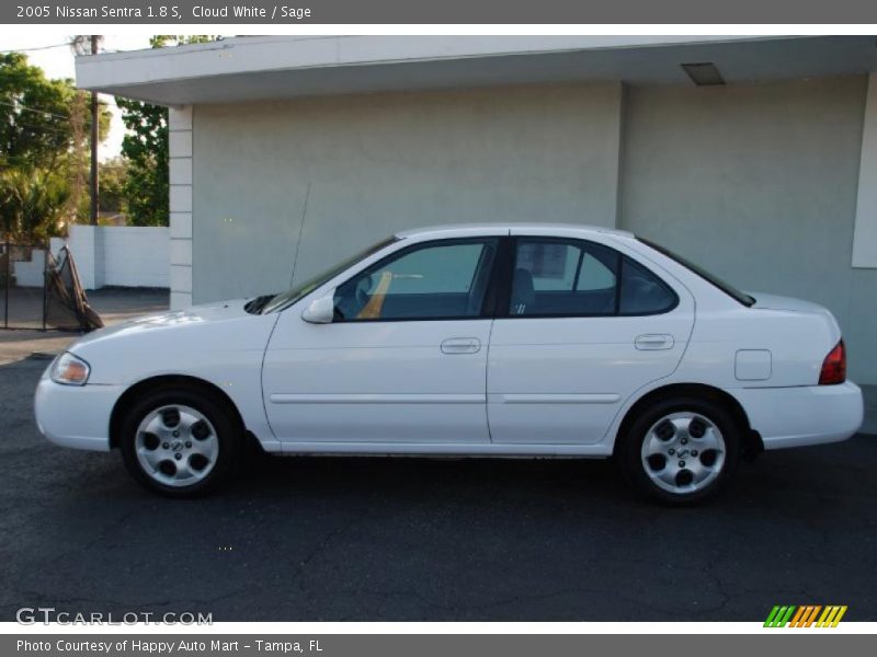 Cloud White / Sage 2005 Nissan Sentra 1.8 S