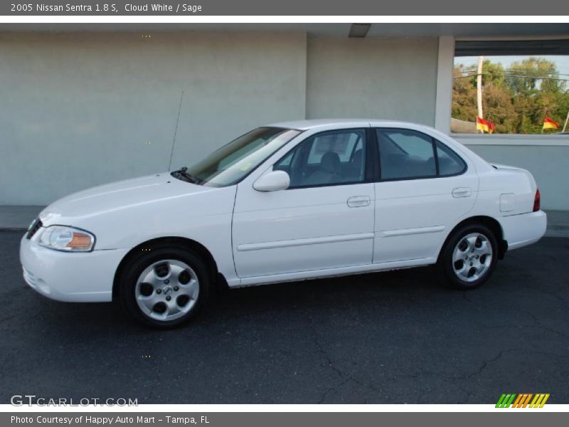 Cloud White / Sage 2005 Nissan Sentra 1.8 S