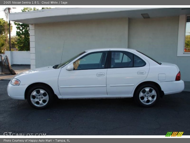 Cloud White / Sage 2005 Nissan Sentra 1.8 S