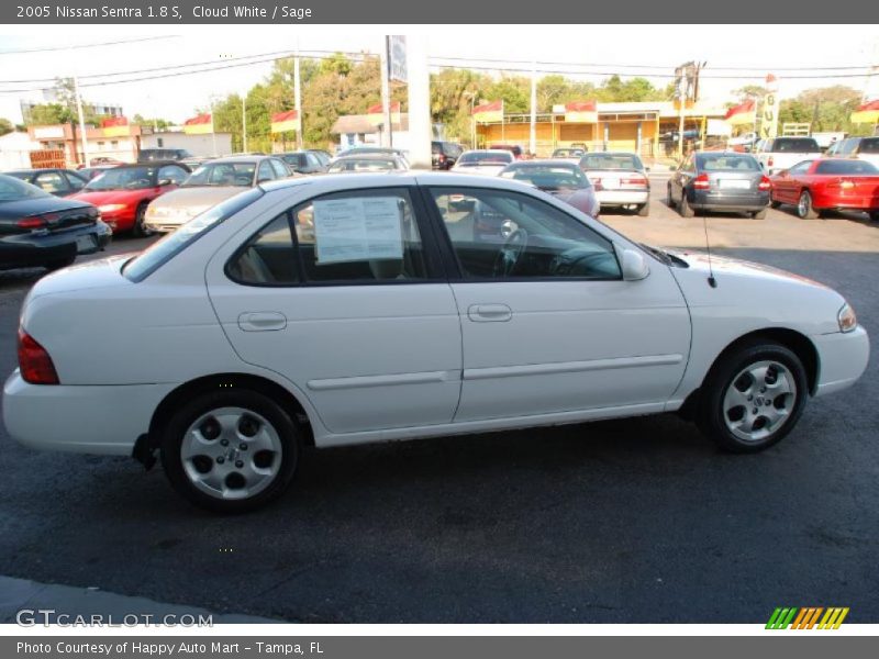 Cloud White / Sage 2005 Nissan Sentra 1.8 S