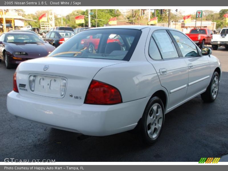 Cloud White / Sage 2005 Nissan Sentra 1.8 S