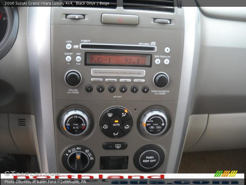Black Onyx / Beige 2006 Suzuki Grand Vitara Luxury 4x4