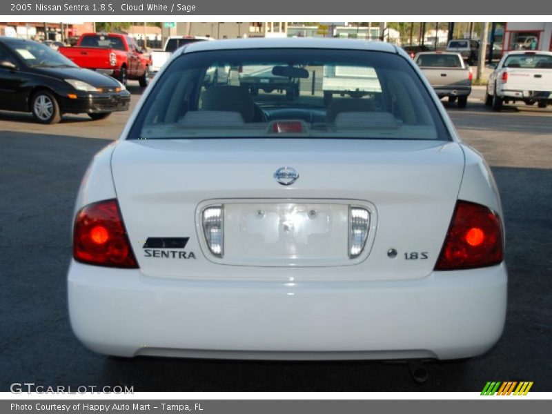 Cloud White / Sage 2005 Nissan Sentra 1.8 S