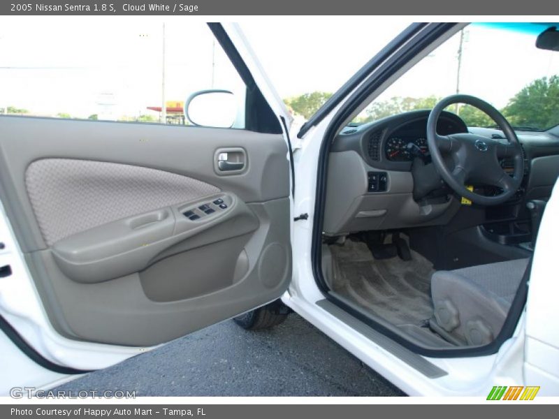 Cloud White / Sage 2005 Nissan Sentra 1.8 S