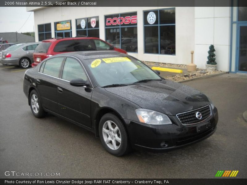 Super Black / Charcoal 2006 Nissan Altima 2.5 SL