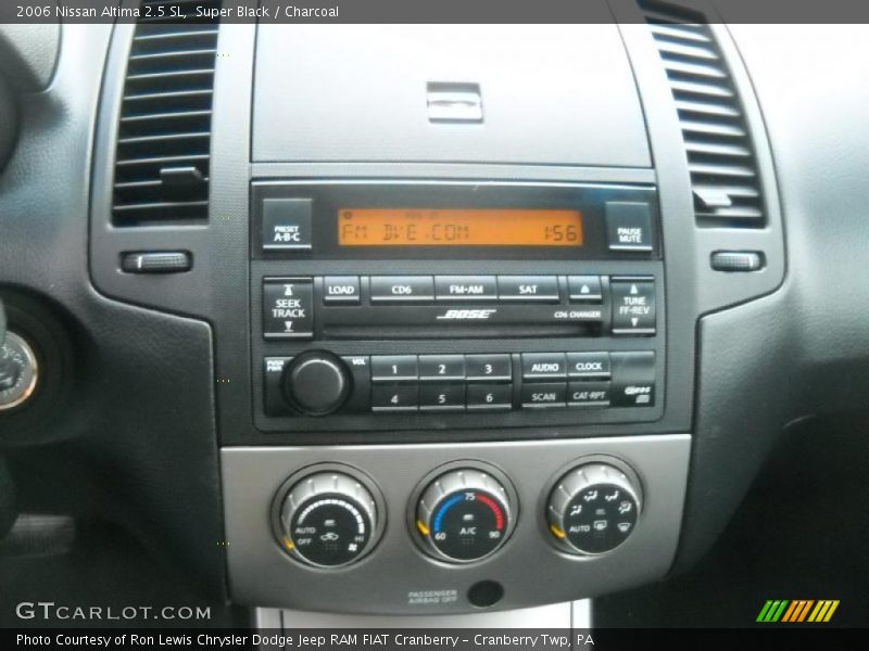 Super Black / Charcoal 2006 Nissan Altima 2.5 SL