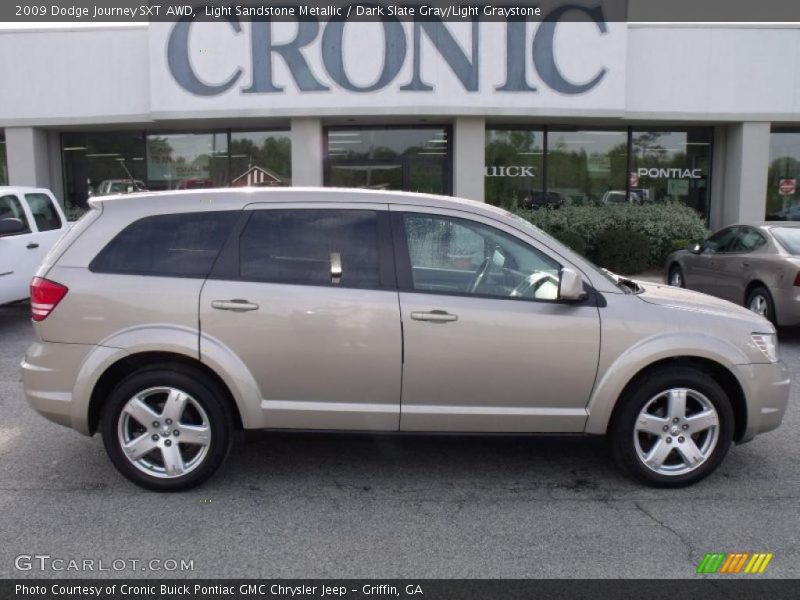 Light Sandstone Metallic / Dark Slate Gray/Light Graystone 2009 Dodge Journey SXT AWD