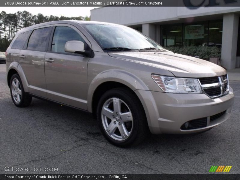 Light Sandstone Metallic / Dark Slate Gray/Light Graystone 2009 Dodge Journey SXT AWD