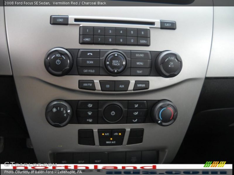 Vermillion Red / Charcoal Black 2008 Ford Focus SE Sedan