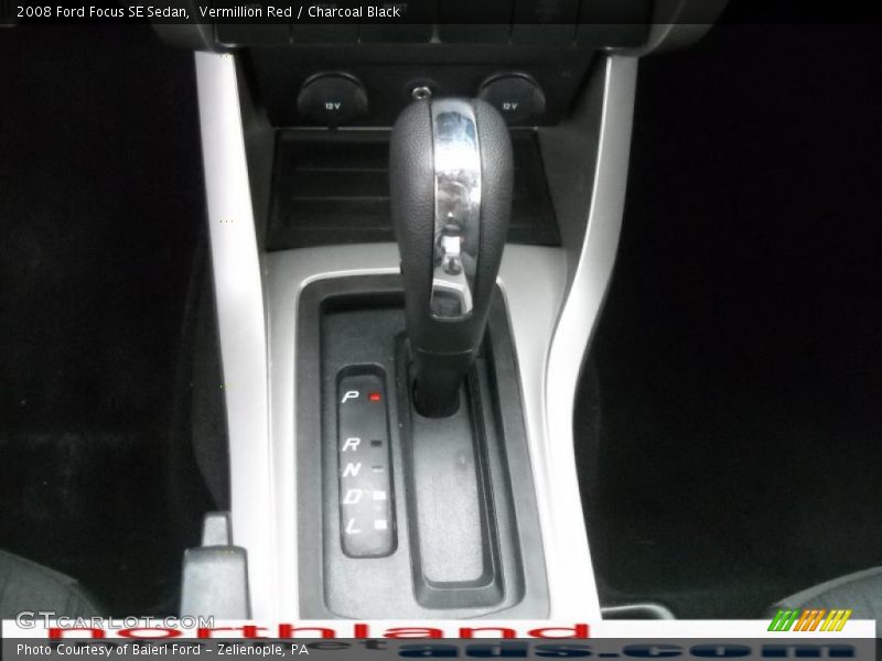 Vermillion Red / Charcoal Black 2008 Ford Focus SE Sedan