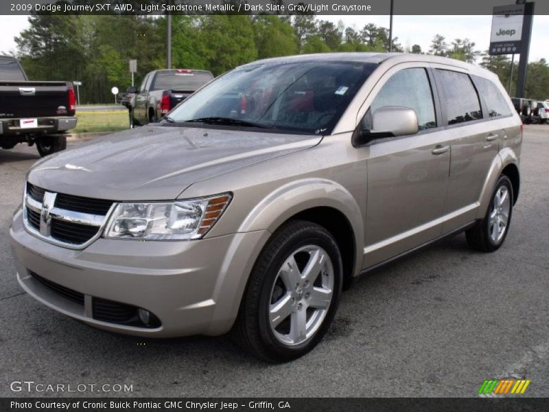 Light Sandstone Metallic / Dark Slate Gray/Light Graystone 2009 Dodge Journey SXT AWD